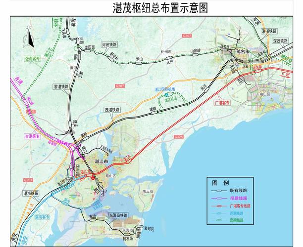 梅湛高铁阳春规划图,梅广湛高速铁路